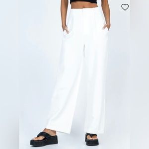 Princess Polly white trousers